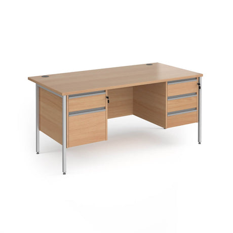 Contract 25 H-Frame Desk with 2 and 3 Drawer Pedestal
