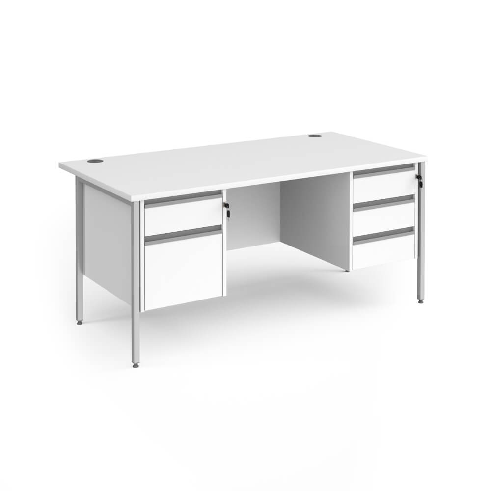 Contract 25 H-Frame Desk with 2 and 3 Drawer Pedestal