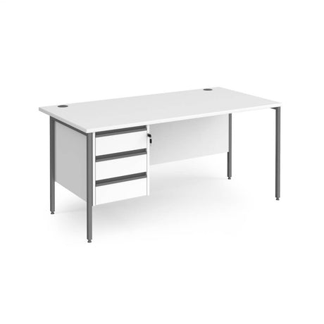 Contract 25 H-Frame Desk with 1 x 3 Drawer Pedestal