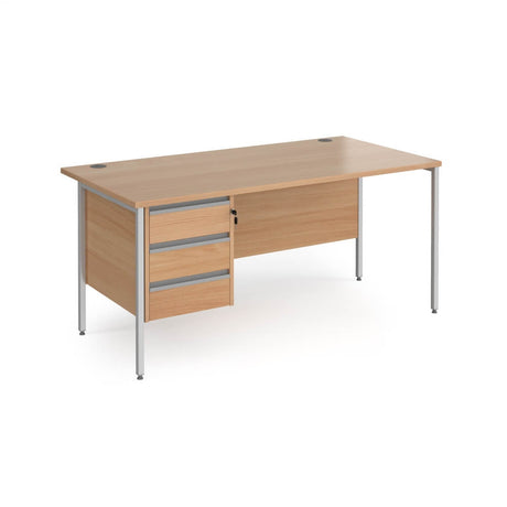 Contract 25 H-Frame Desk with 1 x 3 Drawer Pedestal