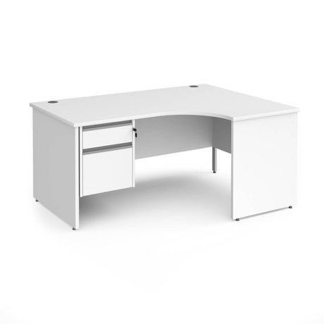 Contract 25 Panel Leg RH Ergonomic Desk with 2 Drawer Pedestal