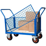 Mesh Sided Platform Truck Trolley With 4 Sides