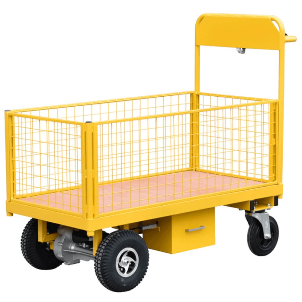 Power Platform Truck With Removable Mesh Sides