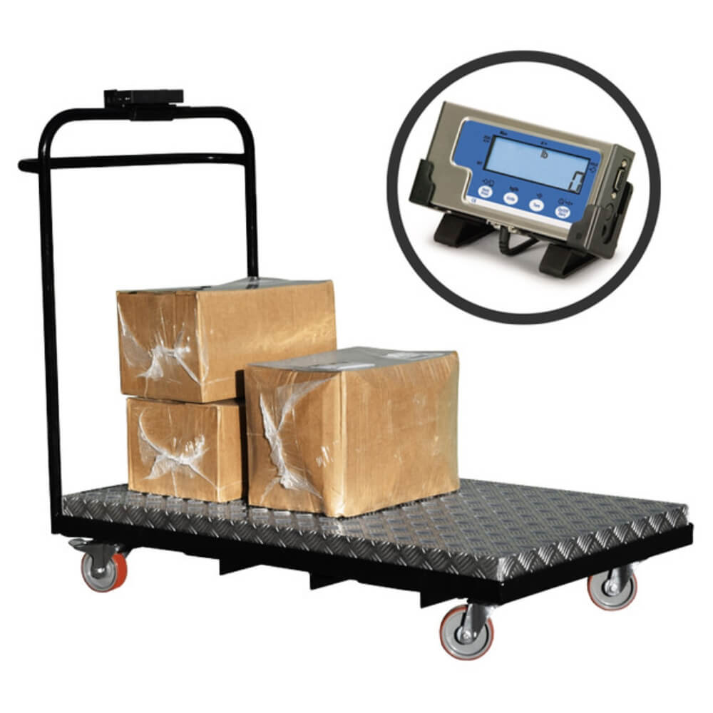 Warehouse Distribution Weighing Scale Trolley