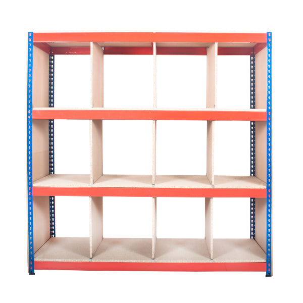 Rapid Racking Container Divider Rivet Divider Racking System - Blue and Orange – Merlinindustrial