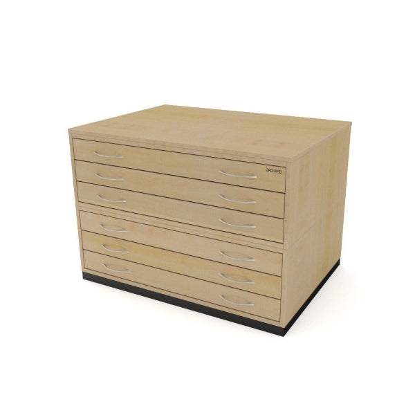 Traditional A1 6 Drawer Plan Chest MAPLE