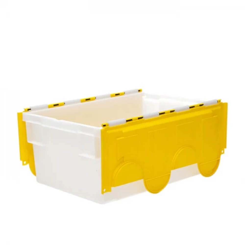Attached Lid Container 49.5 Litre - Natural Base with Coloured Lid