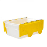 Attached Lid Container 49.5 Litre - Natural Base with Coloured Lid