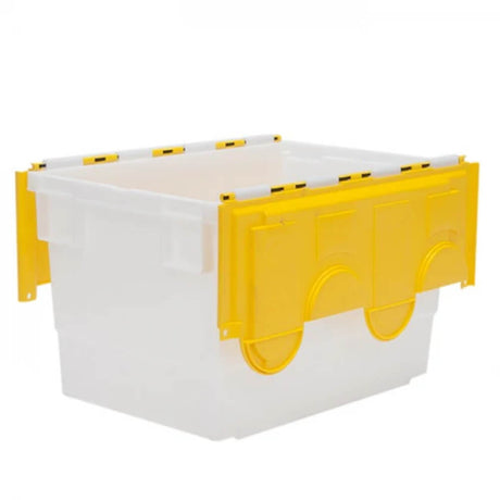 Attached Lid Container 68 Litre - Natural Base with Coloured Lid