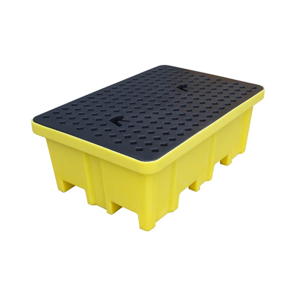Drum Spill Pallet for 2 Drums - 4 Way FLT Access