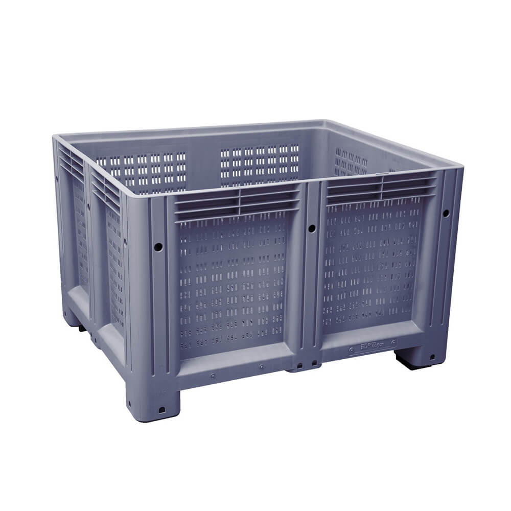 625 Litre Perforated Pallet Box with 4 Feet