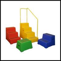 Safety steps for warehouse and office use including Kick steps and Lightweight Aluminium.