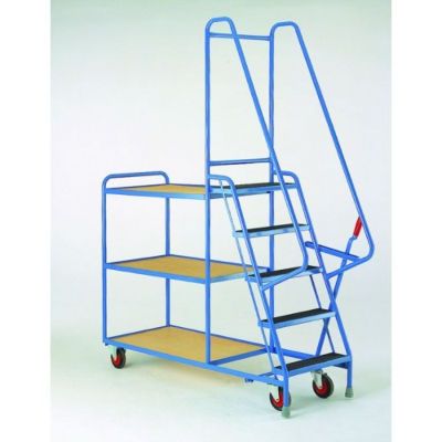 Trolleys with built-in steps