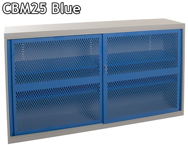 sliding door cabinets blue