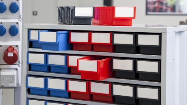 ESD small parts storage cabinets