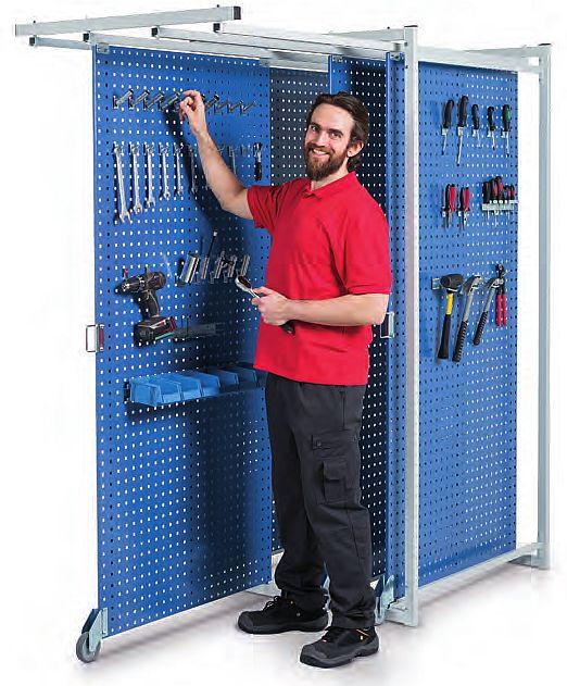perforated panels for workshop tools