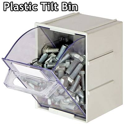 plastic tilting small parts bins 400