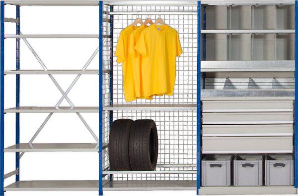 expo shelving garments tyres drawers