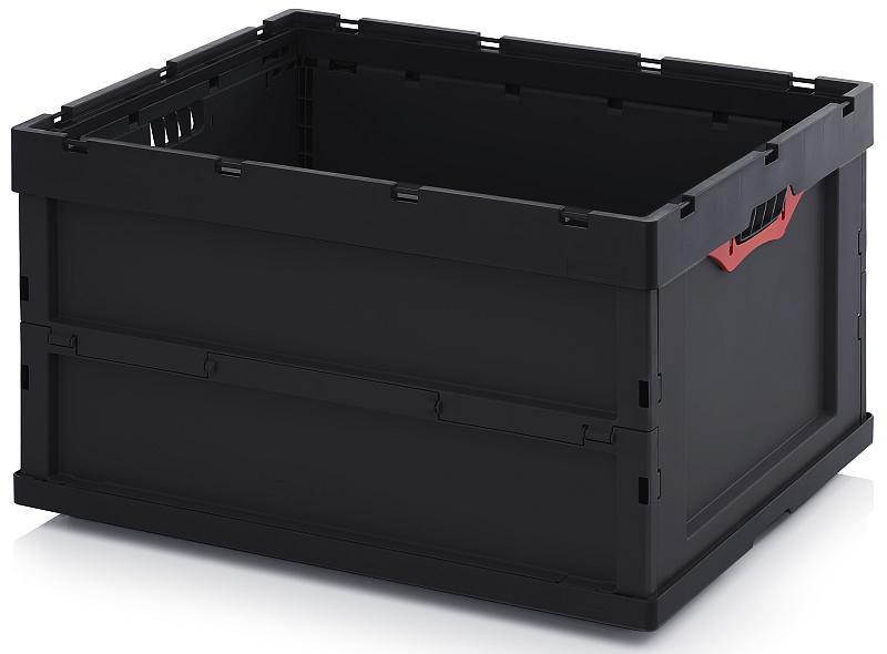 ESD foldable container without a lid