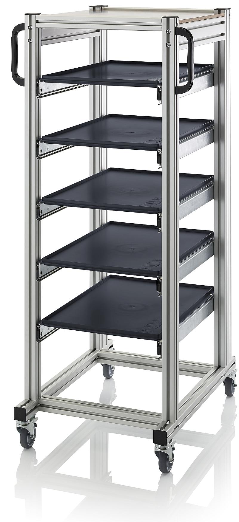 ESD system trolleys for Euro containers
