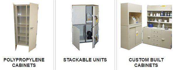 chemical storage cabinets