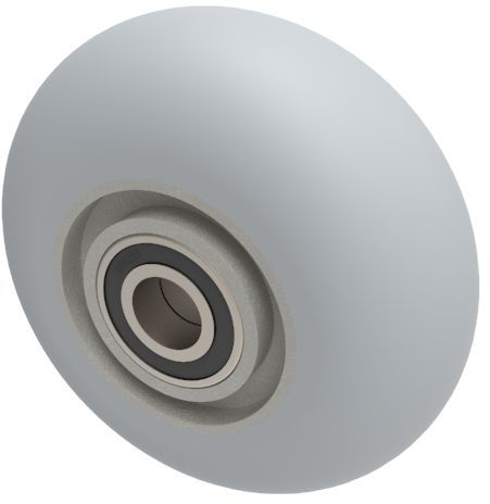 grey soft elastic rubber wheel