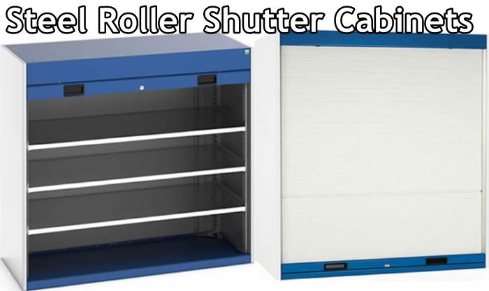 roller shutter cupboards open and closed