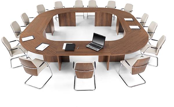 Boardroom table with 15 chairs