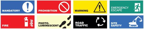 safety signs and labels