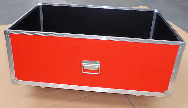 Red custom handling case black liner