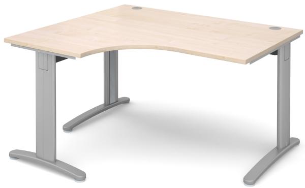 TR10 left hand ergonomic desk maple