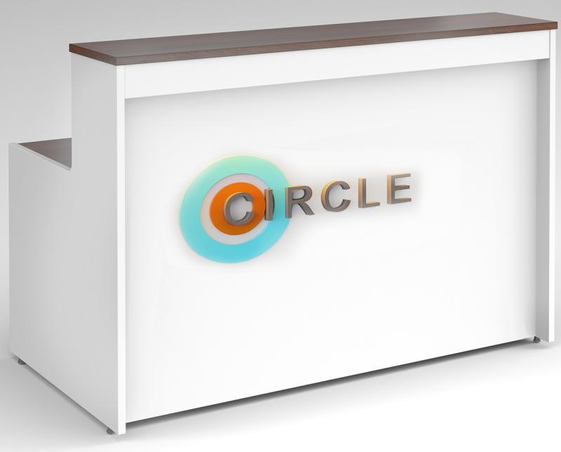circle welcome reception counter