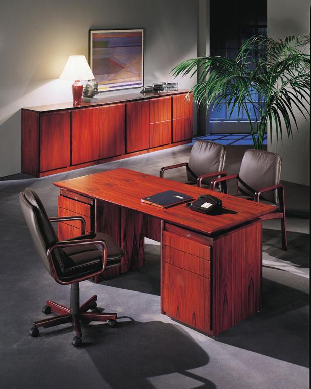 apollo executive desk in rosewood for smaller offices