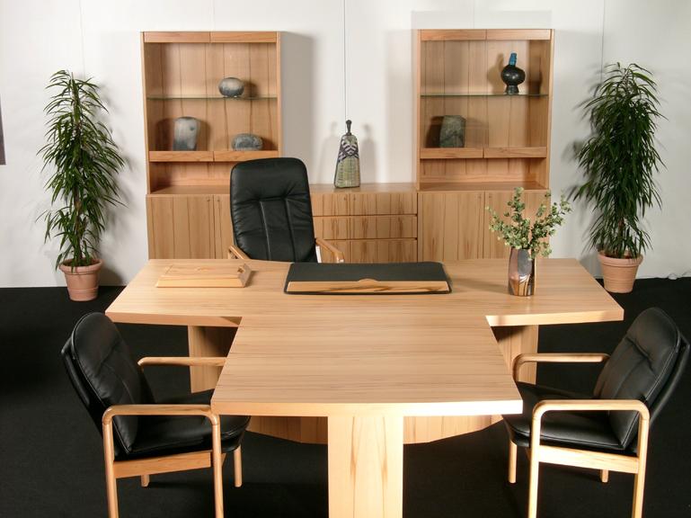 starline executive desk with meeting table incorporated
