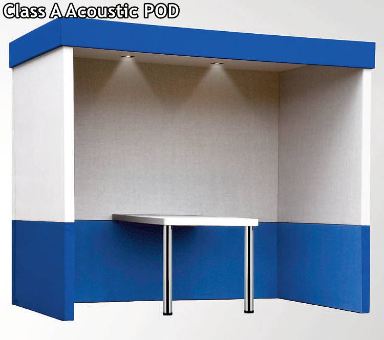 class a acoustic pod with lights