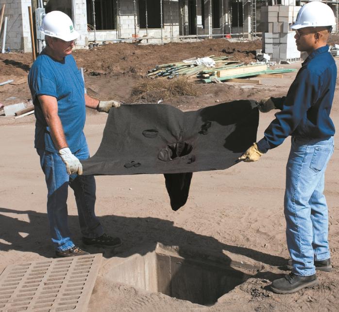 drain kit on construction site