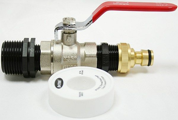 shut off valve and connector