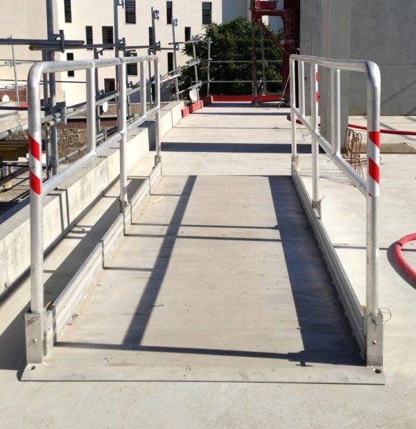 aluminium industrial footbridge