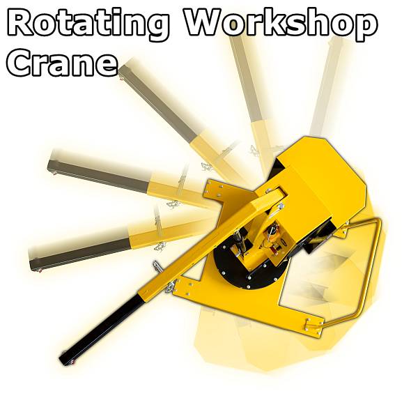 rotating mobile workshop crane