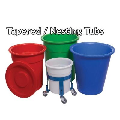 Tapered Nesting Plastic Tubs 400