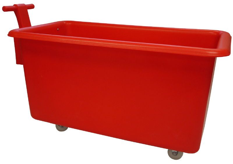 mobile plastic truck with handle red