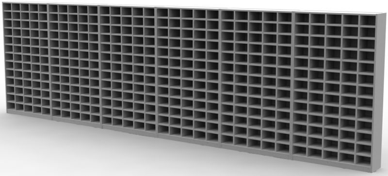 390 wooden pigeon hole compartments