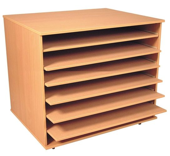 A1 paper storage 6 pull out shelves