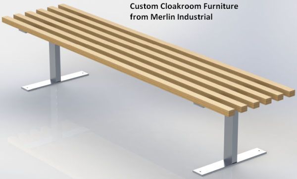 custom cloakroom bench
