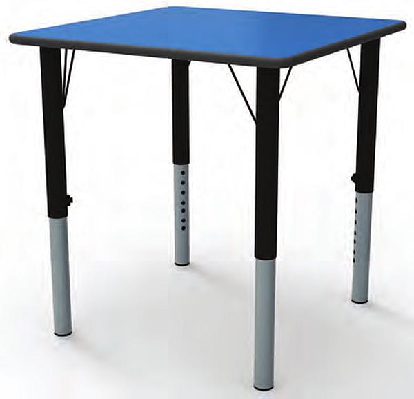 square height adjustable tables
