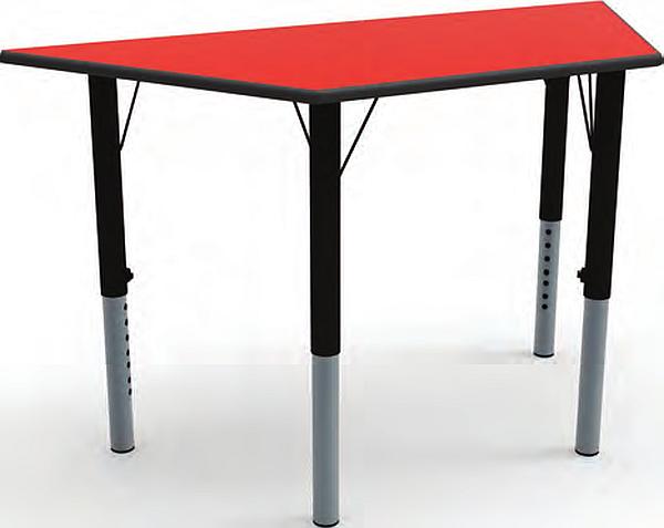 trapezoidal adjustable table