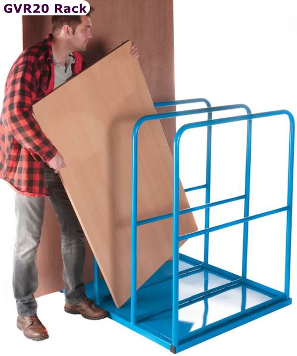 GVR20 vertical sheet rack with base