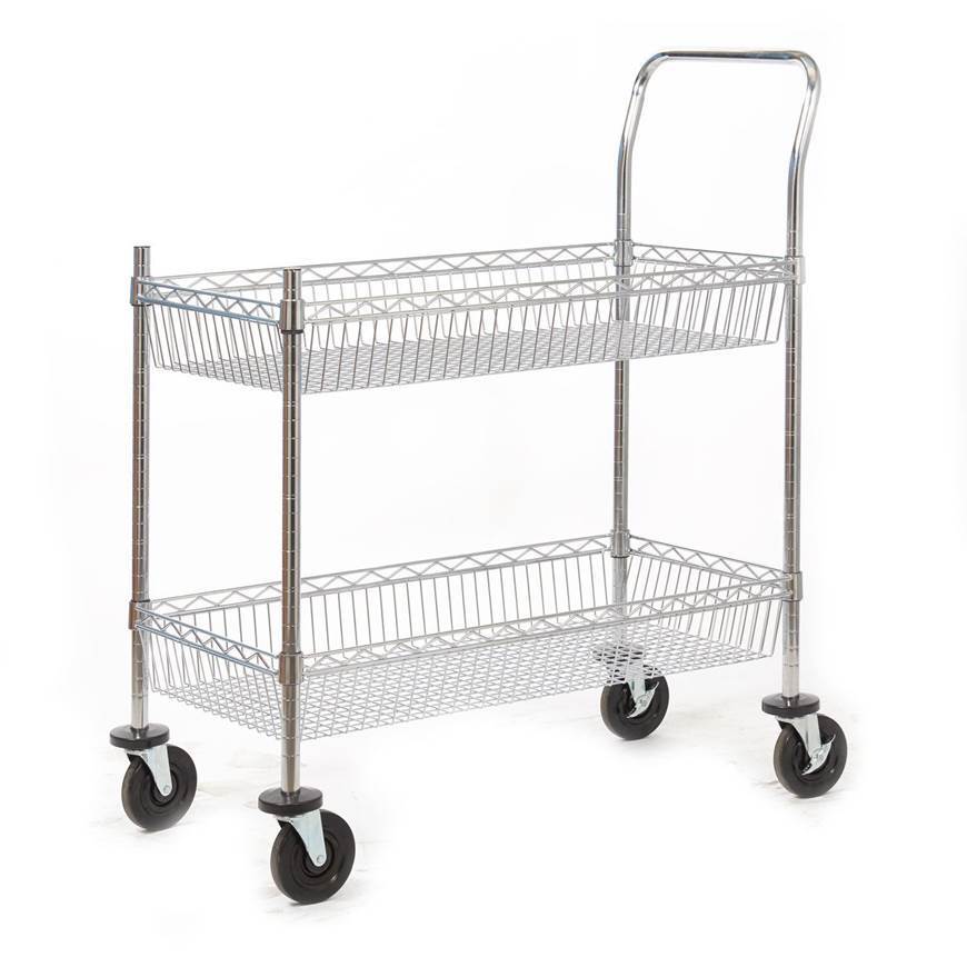 SWI42Y large chrome wire trolley image