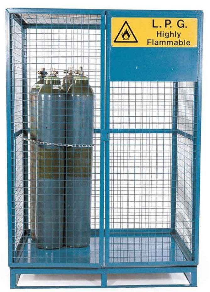 cylinder storage lock up cage