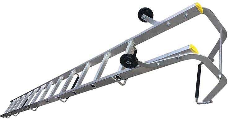single section push up roof ladders